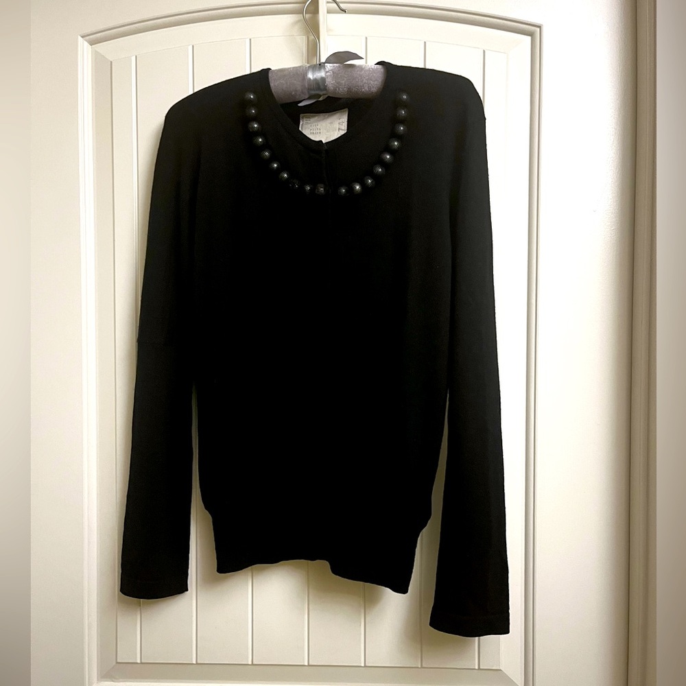 Sacai Women’s Black Wool Cardigan, size L